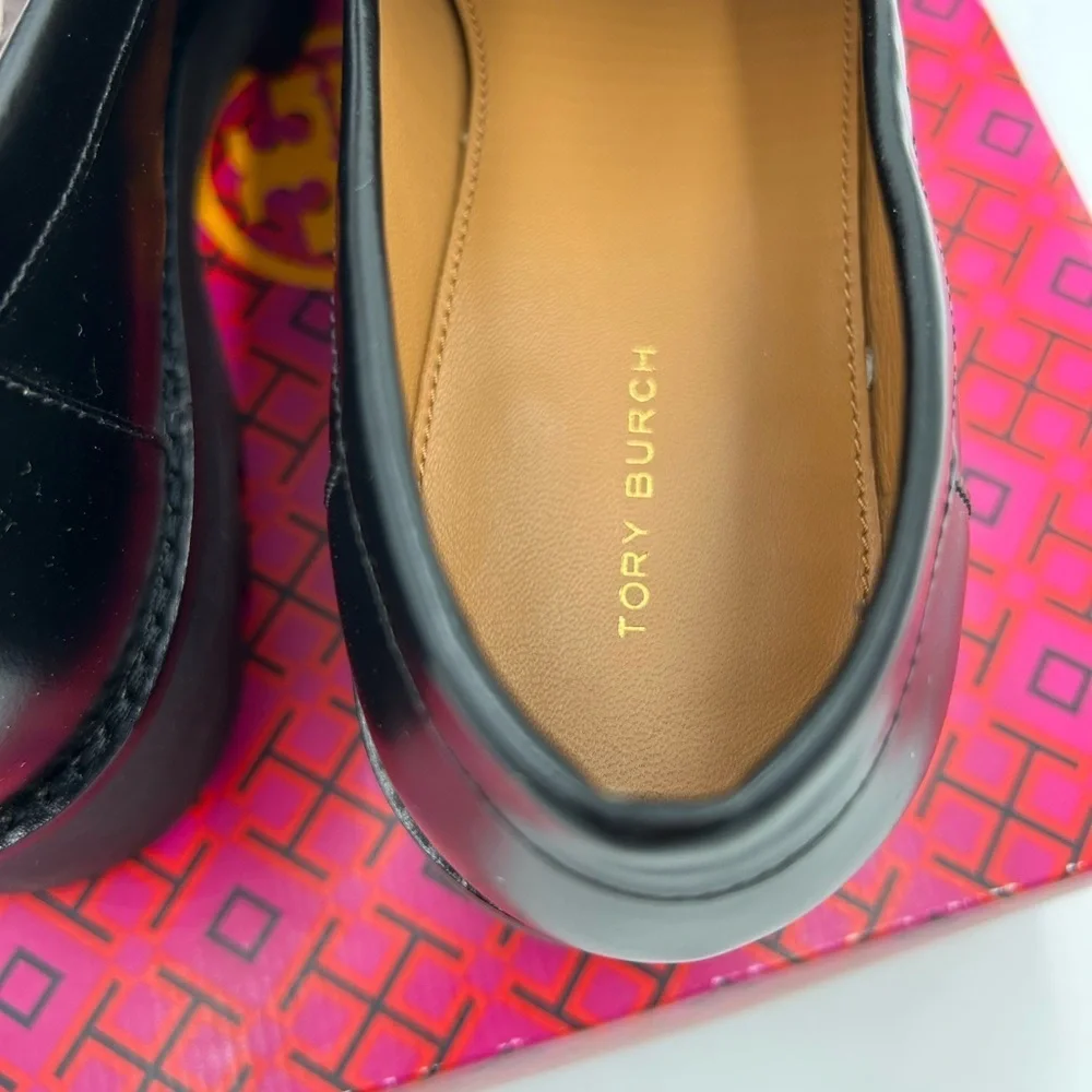Women's Tory Burch Everly chunky leather loafers size 10.5 US - Picture 6 of 10